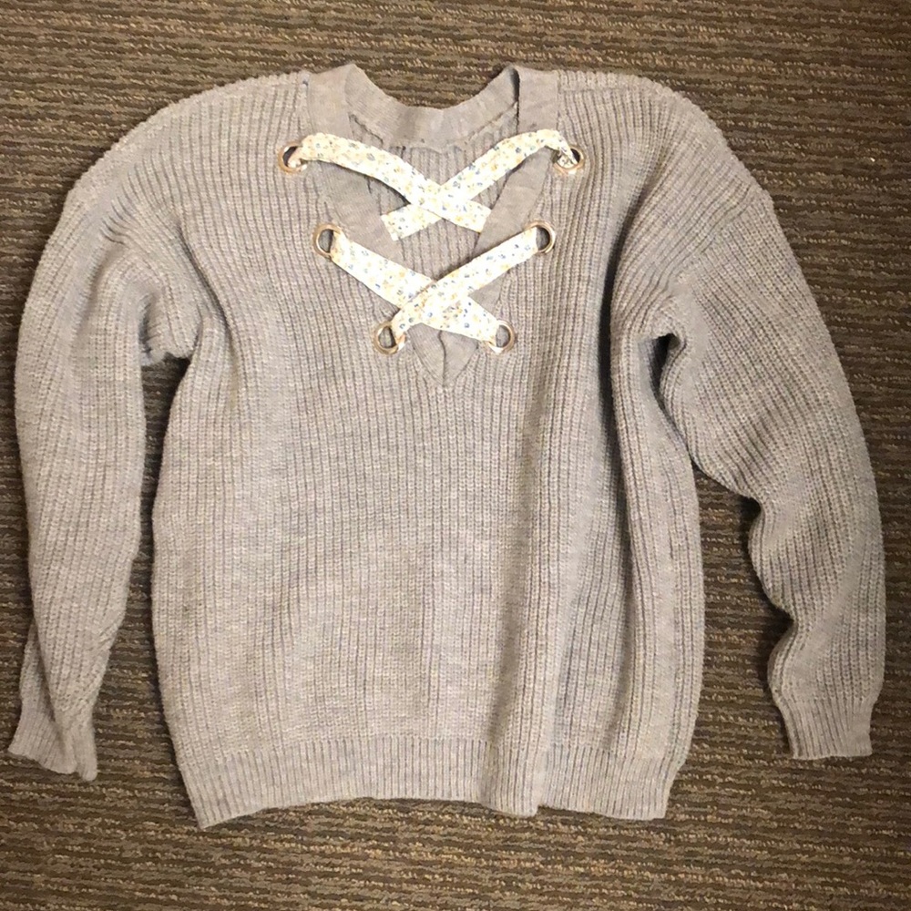 Cozy gray sweater